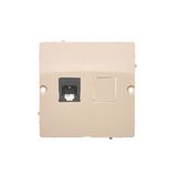 RJ11 single telephone socket, (module), beige