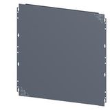SIVACON, mounting plate, Quick assembly with screws, perforated, H: 800 mm, W: 800 mm, zinc-plated