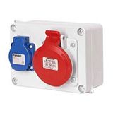 Cabinet 3068 1x230V, 1x32/4P IP44
