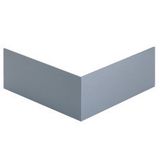 PLASTIC WALL GUTTER OUTSIDE CORNER COVER 80MM WHITE RAL9010