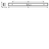 Surface-mounted luminaire Montigo Prisms White rectangular ETDD 25W 3200lm Narrow (N) IP40 IK02 3 SDCM