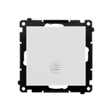 Single switch with indicator LED light, 10AX, light gray matt