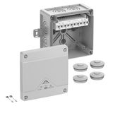 Junction box, Type of protection IP66/IP67/IP69, max. 6², IK09, Protection class II, Ui 690V AC, Ui 690V DC, DLG, DNV, VDE, Halogen free