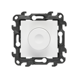 Dimmer for dimmable LED's, rotary-push, 1 pole, (module), Simon 24, IP20, white