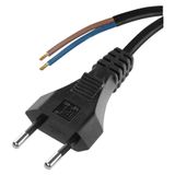 Power Cord PVC 2× 0,75mm2, 5m, black
