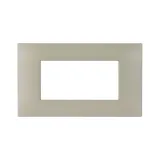 YOUNG S44 TECHNOPOLYMER COVER PLATE, DOVE GREY COLOUR - MATT FINISH - 4 MOD.