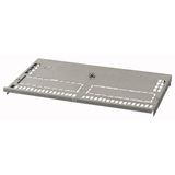 XP2N4F-D-MCB06 Partition, 2xNZM4 component mounting area/cable connection area, fixed mounting with rotary handle, main busbar back, W=600mm