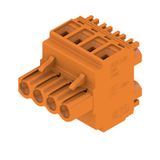 PCB plug-in connector, female plug, 5.08 mm, Number of poles: 4, 90°/270°, Screw connection, Clamping range, max. : 3.31 mm², Box