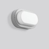 Alu-Lux oval, 12 W, 680 lm, 830, silver, Phase-cut Ceiling and wall lu