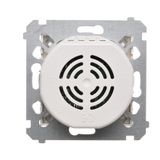 RJ11 single telephone socket, (module), Silver matt, metalic