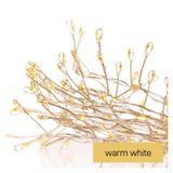 LED Christmas nano chain – hedgehog, 2.4 m, 3x AA, indoor, warm white, timer