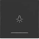 Rocker single with light symbol print, clear lens, A.x/C.x, matte black