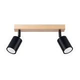 CEILING LAMP VERDO 2 BLACK GU10 2X10W IP20