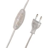 Cord with European plug & Switch Transparent 120/80cm