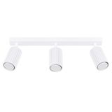 CEILING STRIP WITH THREE SPOTLIGHTS FROM THE KARBON SERIES FOR THE HALLWAY