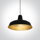 BLACK E27 20W BRASS REFLECTOR