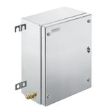Klippon TB MH (Terminal Box - Multi Hinge), Empty enclosure, stainless steel enclosure, Height: 306 mm, Width: 203 mm, Depth: 150 mm, Material: Stainless steel 1.4404 (316L), electropolished, silver