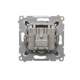 Single break push button with pictogras, (module), 10AX, quick connection, Bronze matt, metalic