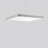 TRIONA square, 138 W, 16700 lm, 830, silver, DALI Pendant luminaires, 