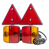 Magnetic trailer lamp set with triangle