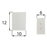 Plastic end cap for LED strips IP68, 8 mm, with holes