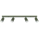 CEILING STRIP WITH GROOVED GREEN REFLECTORS 4XGU10 CARBON FAMILY