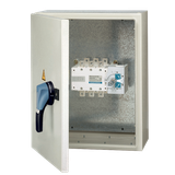 Manually operated transfer switch SIRCOVER 3P 1250A IP55 steel enclosu