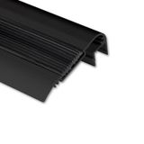 Step-on aluminum profile BF 68x25mm without diffuser black 2m