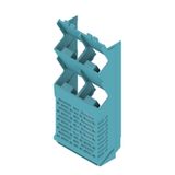 Side element, OMNIMATE Housing - series CH20M  light blue, Side element, Width: 45 mm