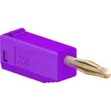 2 mm plug, solder connection, 0.5 mm², purple, 22.2616-26