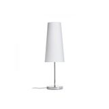 NYC/CONNY 15/30 table Polycotton white/chrome 230V LED E27 11W