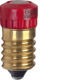 LED lamp E14, light control, red