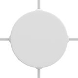 Cylindrical metal 4-side hole ceiling rose kit (junction box)