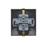 Key with the "vertical" pictogram for switches and electronic controllers, black