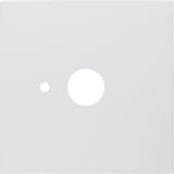 Central part for pneumatic button, Berker S.1/B.x, white, mat