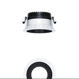 PANOS R R150 1k-830 LDO H BK WH - LED ceiling-recessed luminaire