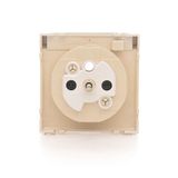 Double two-way switch without pictogram, 10AX, champagne matt