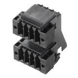 PCB plug-in connector, male header, Solder flange, THT/THR solder connection, 3.50 mm, Number of poles: 12, 90°, Solder pin length (l): 3.2 mm, tinned, black, Box