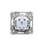 Intermediate switch without pictogram, 10AX, matt aluminum