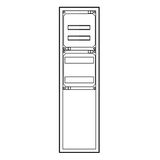 Vollisolierter Automatenvert. 1100x300x210mm, 5-reihig, 1 ZB