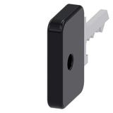 Key for O.M.R. key-operated switch, black
