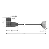 Actuator and sensor cable Connection Cable   BKWM19-E01-10/S90