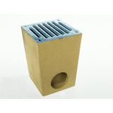 SELF gutter with galvanized steel grating