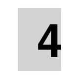 84LQ18 Insert label, transparent, 4