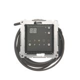 Temperature regulator with dispaly, with outer sensor, black matt