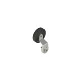 Lever with central technopolymer roller, 35 mm diameter