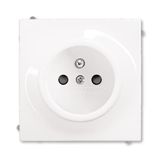 5519B-A0235774 Outlet single with pin + cover shutt. White