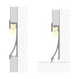 AI aluminum profile, 68x14mm, including White diffuser, 1m