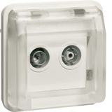 Radio/TV, terminal box, W.1, polar white