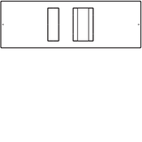MCCB kit 250A L600mm horizontal with differential